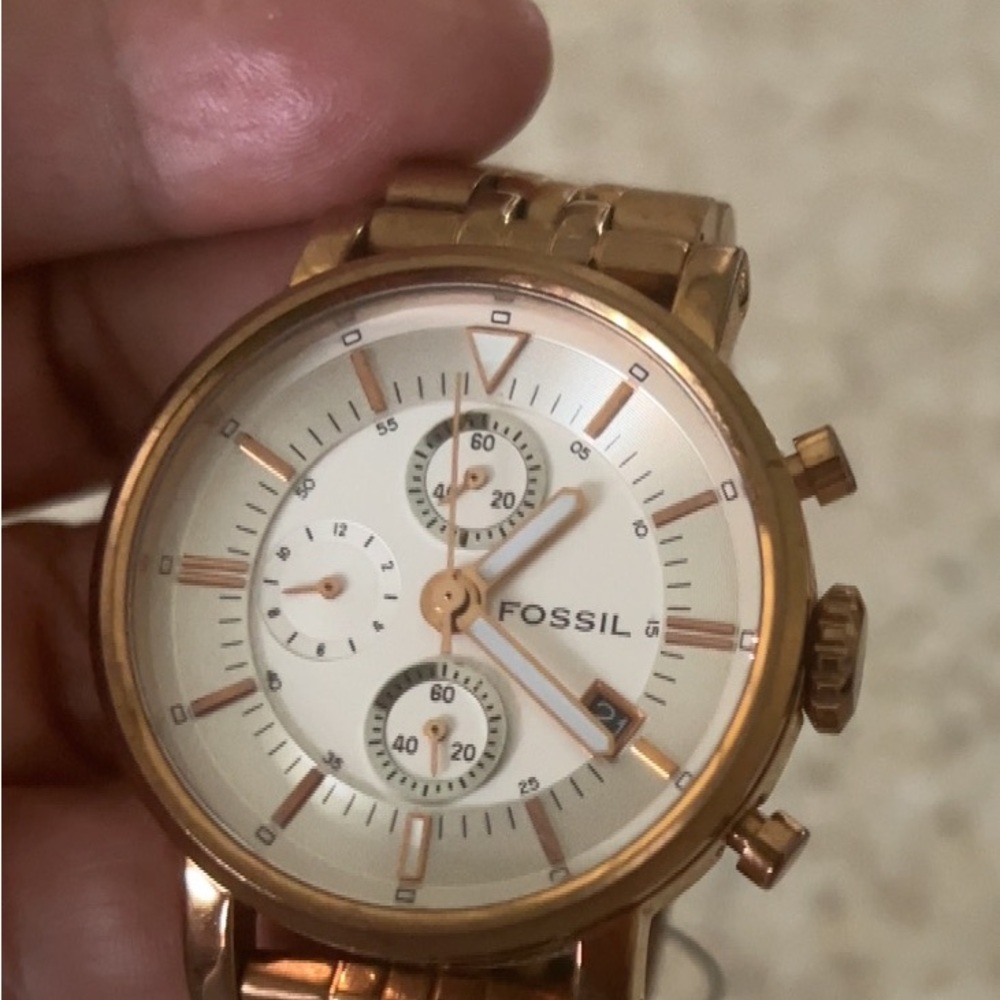 FOSSIL F2 Watch ES-1944 ROSE GOLD WATCH - Picture 4 of 9
